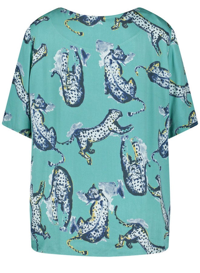 GERRY WEBER Blouse with mid-length sleeves and an animal print - Image 4