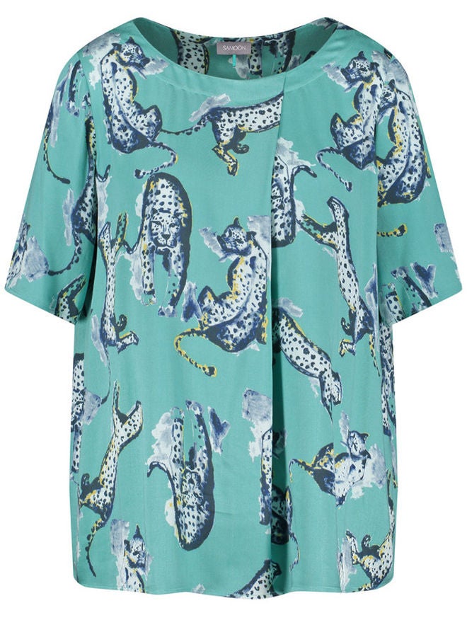 GERRY WEBER Blouse with mid-length sleeves and an animal print - Image 3