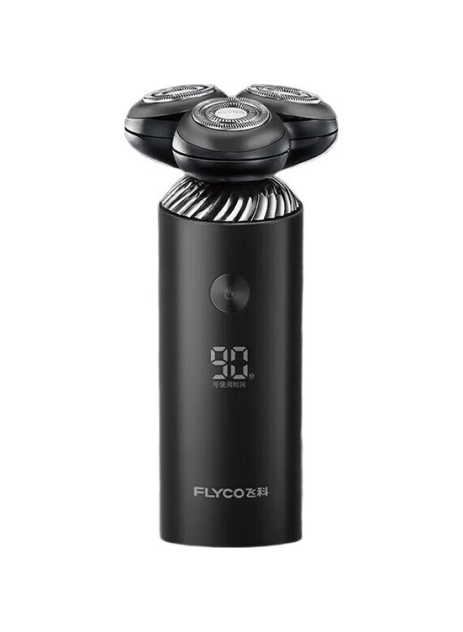 FLYCO ماكينة حلاقة كهربائية دوارة ذكية للرجال، حلاقة رطبة وجافة مزدوجة Fs966 هدية عيد ميلاد للعشيق أو الزوج أو الأب، دعم حكومي - Image 1