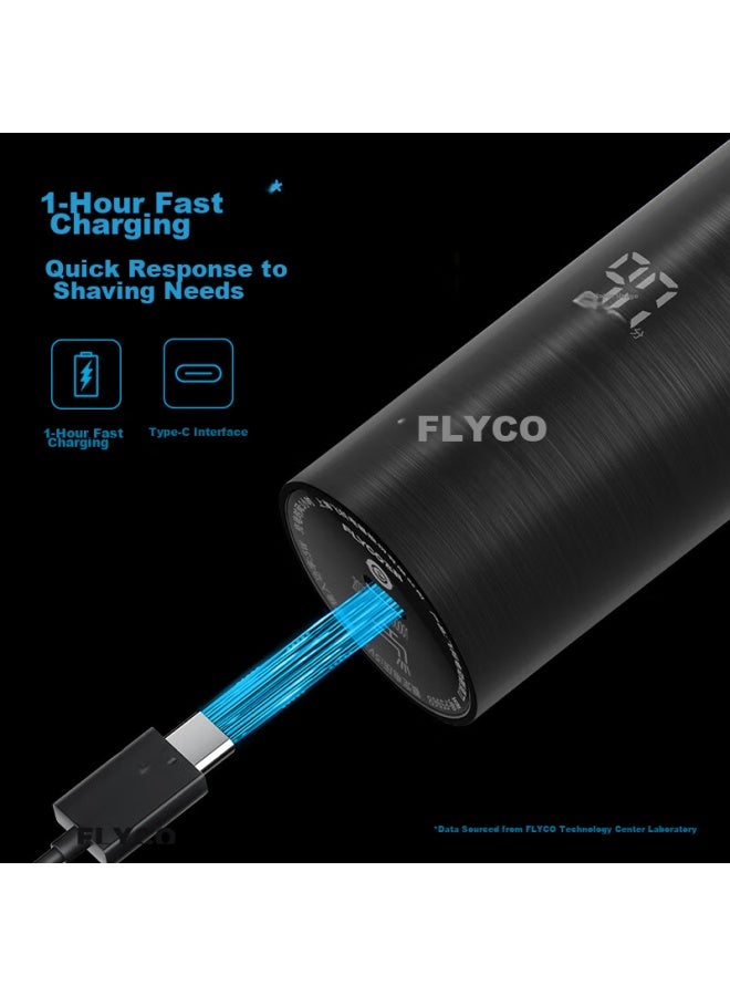 Flyco Smart Electric Rotary Shaver For Men, Wet And Dry Dual Shaving Fs966 Birthday Holiday Gift For Boyfriend Husband Father Father, Government Subsidy - Image 2