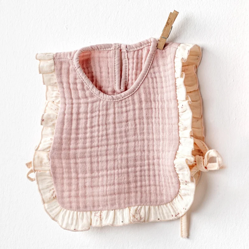 اندي واوا Baby Girl Apron Bibs Pretty Flowers AC24688