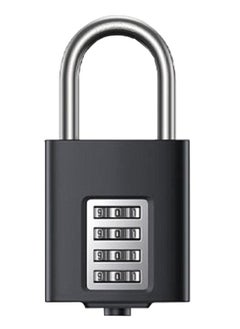 Generic Outdoor Weatherproof Padlock, Heavy Duty Combination Padlock, 4 -Digit Combination Lock, Suitable for School Gym Locker, Fence, Toolbox, Hasp Gate, Storage  - Image 1