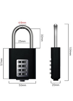Generic Outdoor Weatherproof Padlock, Heavy Duty Combination Padlock, 4 -Digit Combination Lock, Suitable for School Gym Locker, Fence, Toolbox, Hasp Gate, Storage  - Image 5