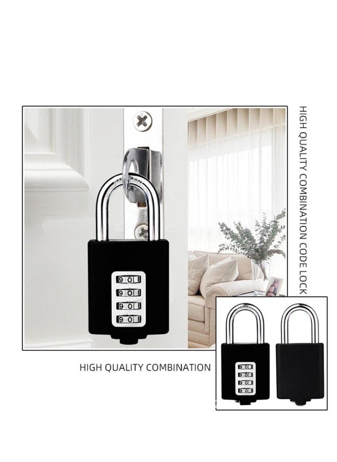 Generic - Outdoor Weatherproof Padlock, Heavy Duty Combination Padlock, 4 -Digit Combination Lock, Suitable for School Gym Locker, Fence, Toolbox, Hasp Gate, Storage - Image 1