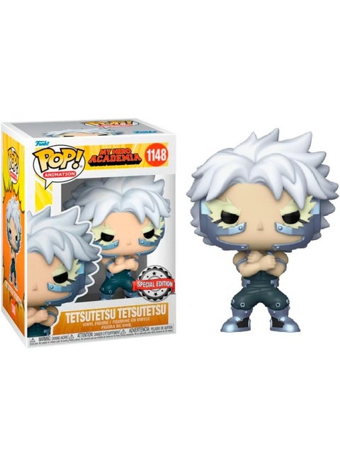 Funko Pop Animation: My Hero Academia 1B Tetsutetsu Tetsutetsu Exc, Collectible Action Vinyl Figure