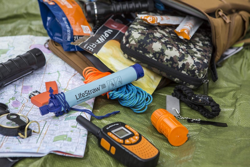 LifeStraw Personal Water Filter for Hiking, Camping, Travel, and Emergency Preparedness, 2 Pack, Blue - Image 3