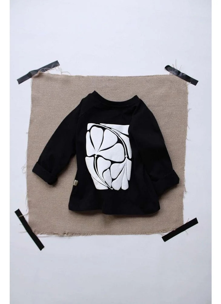 اوهلالا كوالا Black Back Printed Long Sleeve T-Shirt