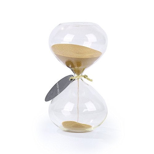 SWISSELITE SWISSELITE Puff Sand Timer Hourglass Sand Timers Inspired Glass for Home Desk Office Decor 