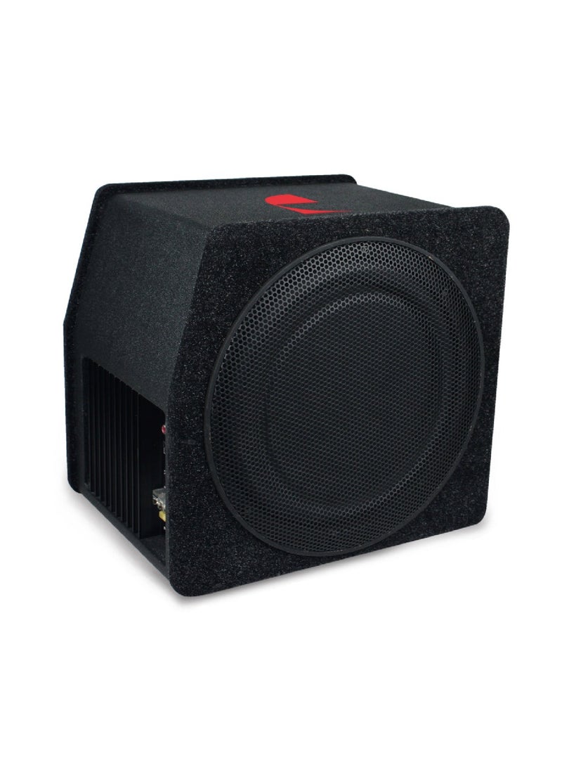 ناكاميتشي مضخم صوت سيارة ناكاميتشي NBS210A النشط مقاس 10 بوصات - 100 واط RMS / 1000 واط ذروة صوت جهير ثنائي المحرك - الإمارات العربية المتحدة