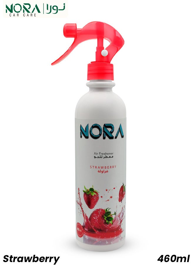 نورا معطر جو برائحة الفراولة من نورا 460 مل برائحة منعشة تدوم طويلاً للمنزل والمكتب - Image 1