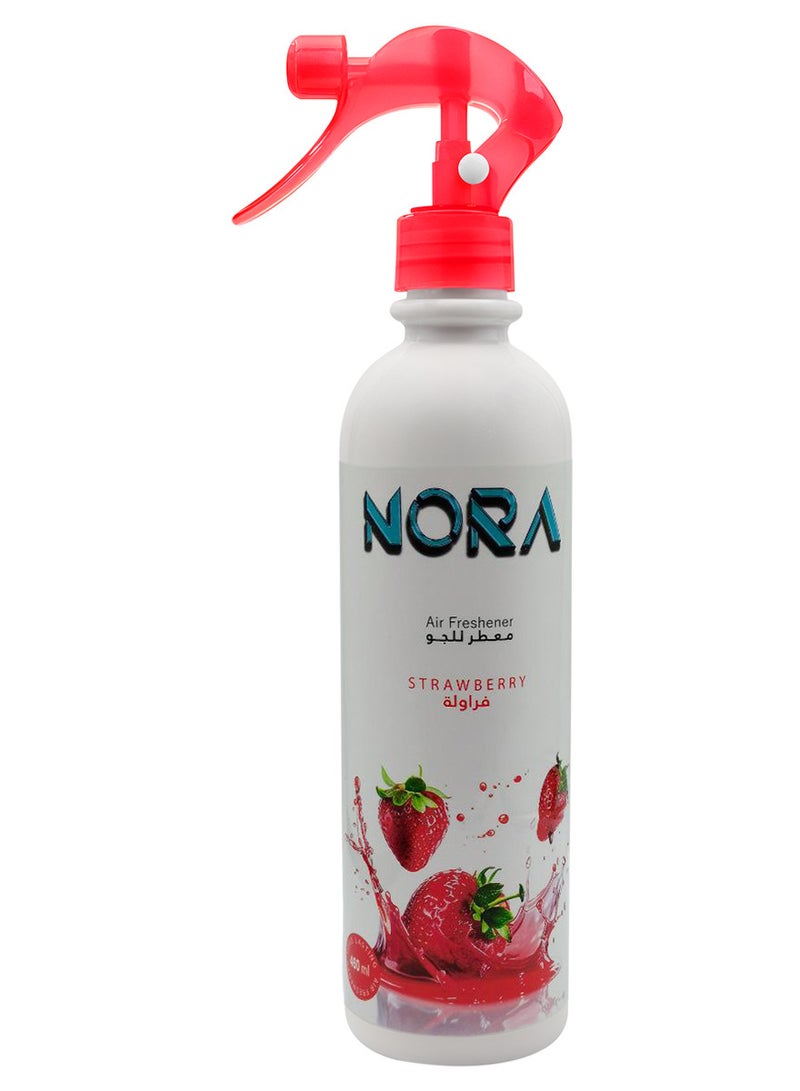 نورا معطر جو برائحة الفراولة من نورا 460 مل برائحة منعشة تدوم طويلاً للمنزل والمكتب - Image 2