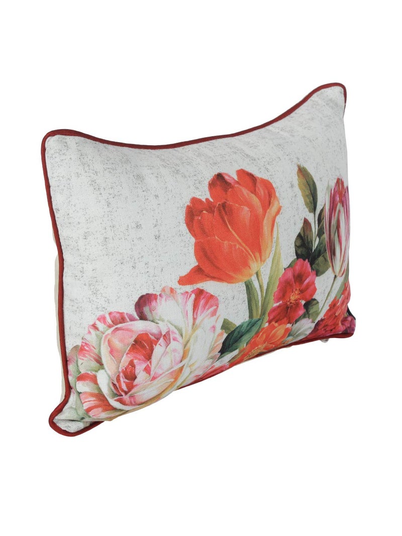 THE CONVERSION Set of 2 Decorative Sham/Baby/Rectangle Digital Printed Premium Soft polylinen Fabric red Color, 2 pc Baby Pillow Cover - 12"x18" - Image 3