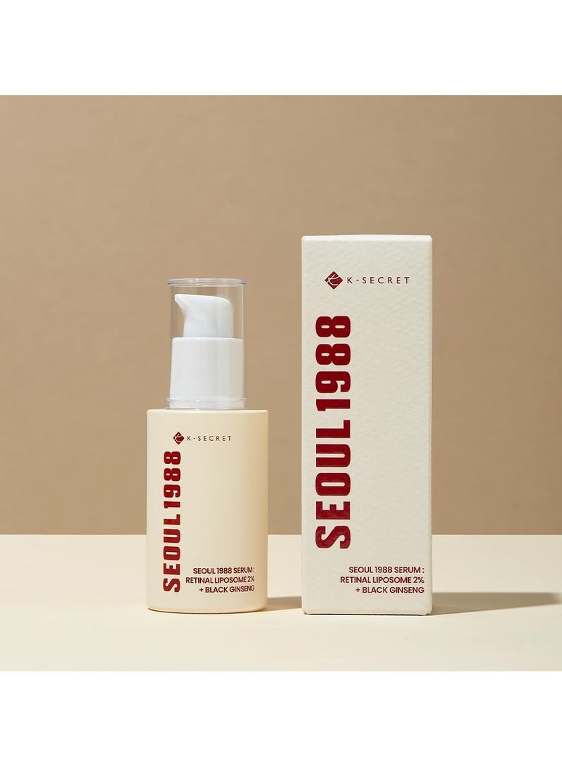 K-SECRET SEOUL 1988 Serum : Retinal Liposome 2% + Black Ginseng, 30ml - Image 1