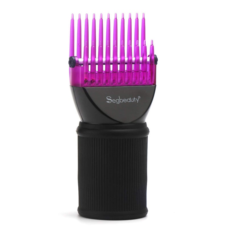 Segbeauty Segbeauty Blower Dryer Comb Attachment Hair Dryer Concentrator with Brush Attachments for 157197 Nozzle Professional Salon Hairdressing Styling Tool for Straightening Wavy Natural Curly Hair