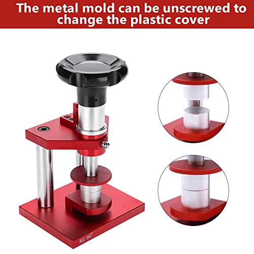 riteu 20 Dies Watch Press Set, Watch Press Back Press Machine Screw Case Cover Press Watch Repair Pressing Tool for Watch Repairing, Compatible for Various Kinds of Watch - Image 5