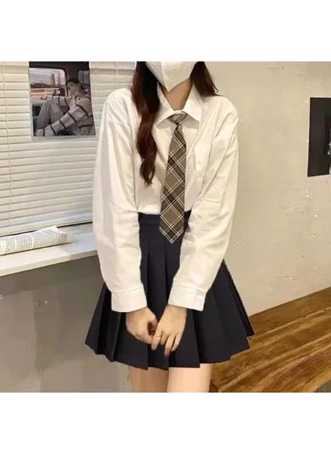 Generic New Spring Summer JK Uniform Shirt for Women White 