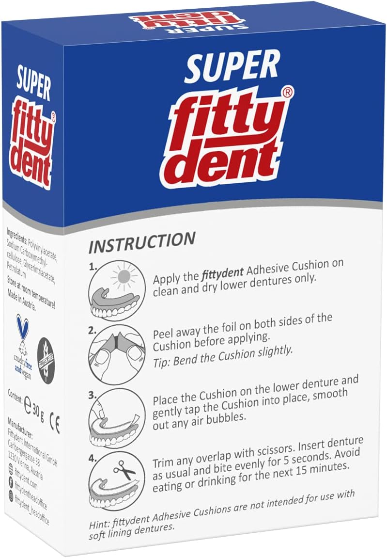 Secure Denture Adhesive Strips 15 pack - Image 3