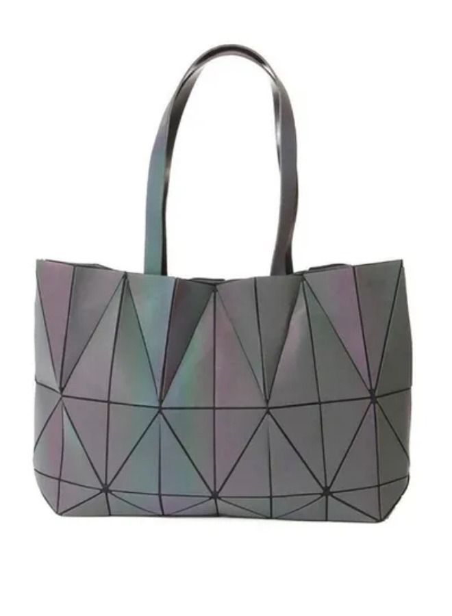 Unique Design Geometric Lattice Tote  - Image 2