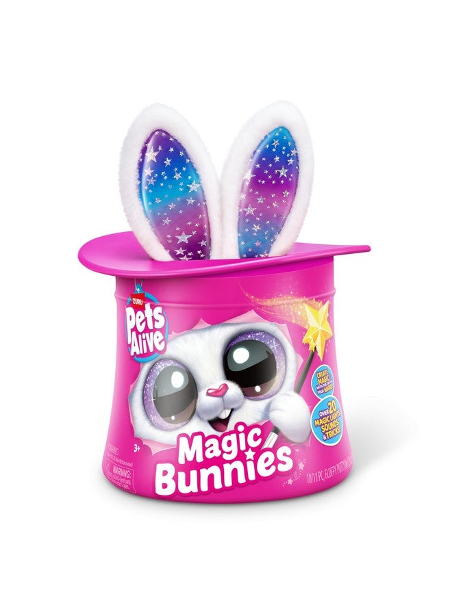 Pets Alive Magic Bunnies (Pearl) by ZURU Electronic Plush Unboxing Surprise Interactive Magic Toy - Image 2
