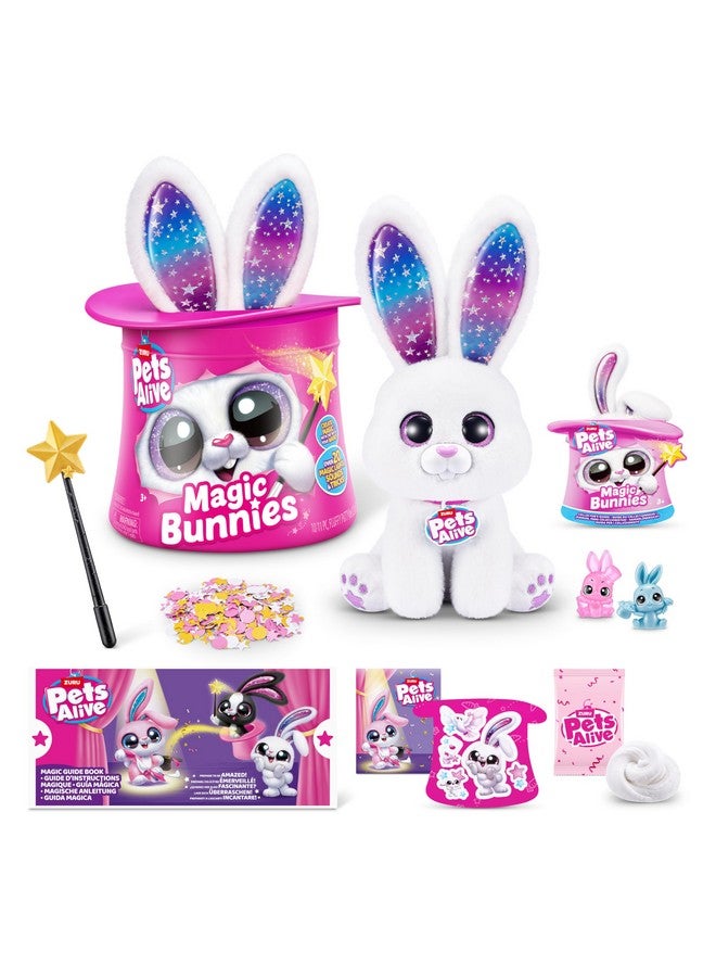 Pets Alive Magic Bunnies (Pearl) by ZURU Electronic Plush Unboxing Surprise Interactive Magic Toy - Image 1