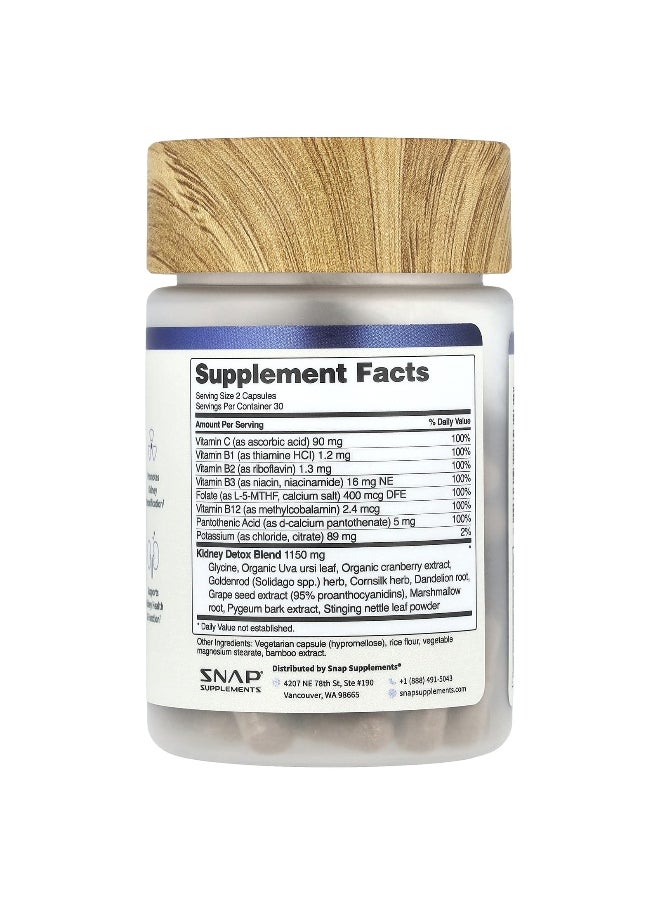SNAP SUPPLEMENTS - Snap Supplements, Kidney Health, 60 Capsules - Image 1