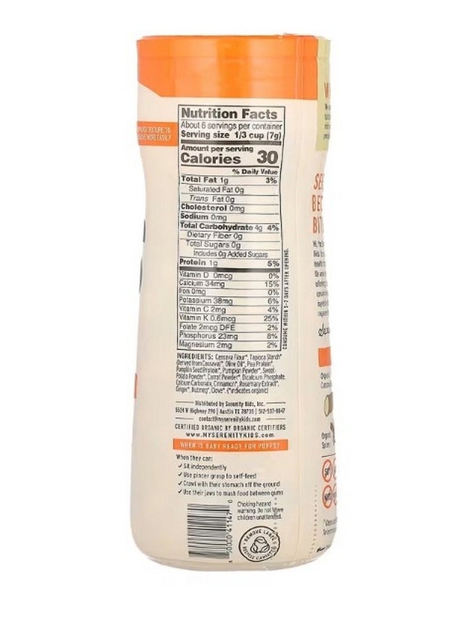 SERENITY KIDS Grain Free Puffs Pumpkin and Cinnamon 1.5 oz 43 g - Image 2