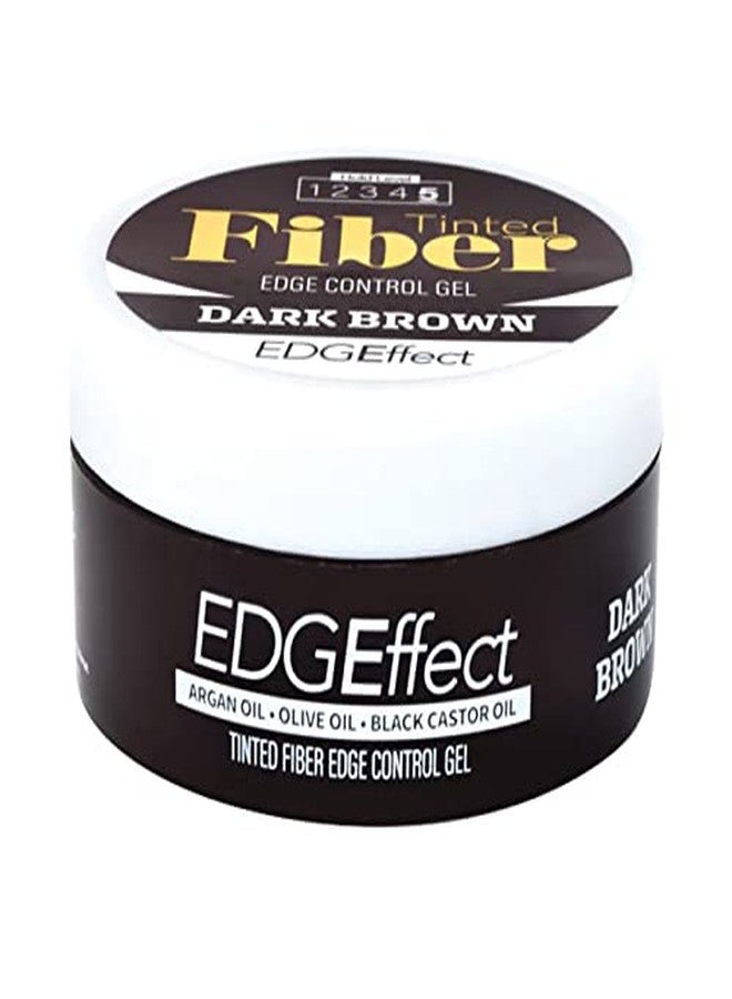 Magic Collection Tinted Fiber Edge Control Gel in Dark Brown 3.38fl.oz. Jar - Image 1