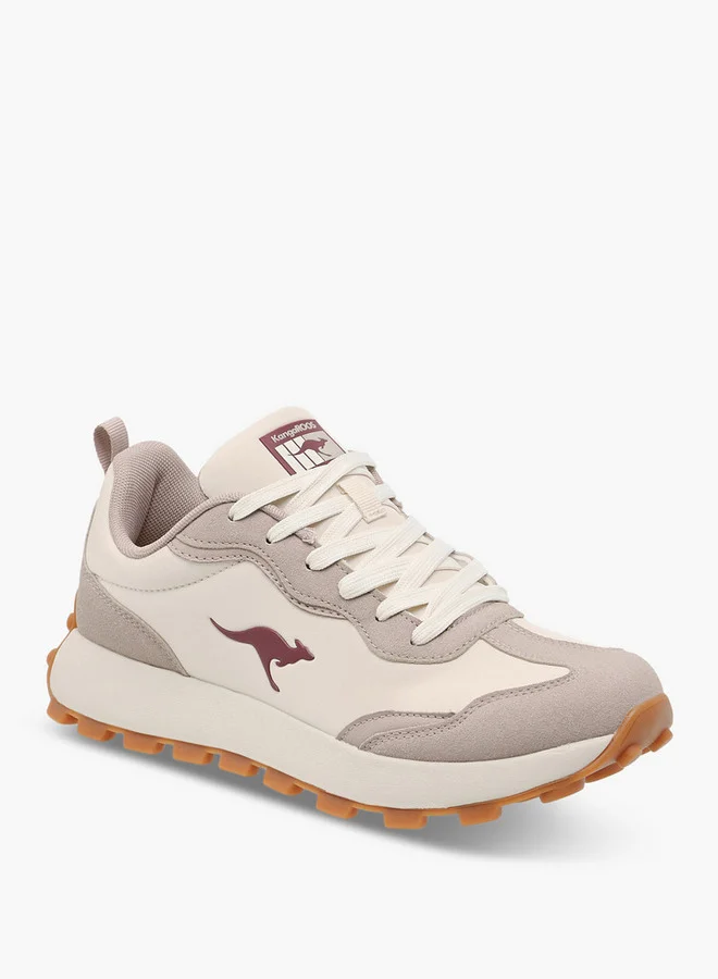 كانغاروس Women's Panelled Lace-Up Sports Shoes