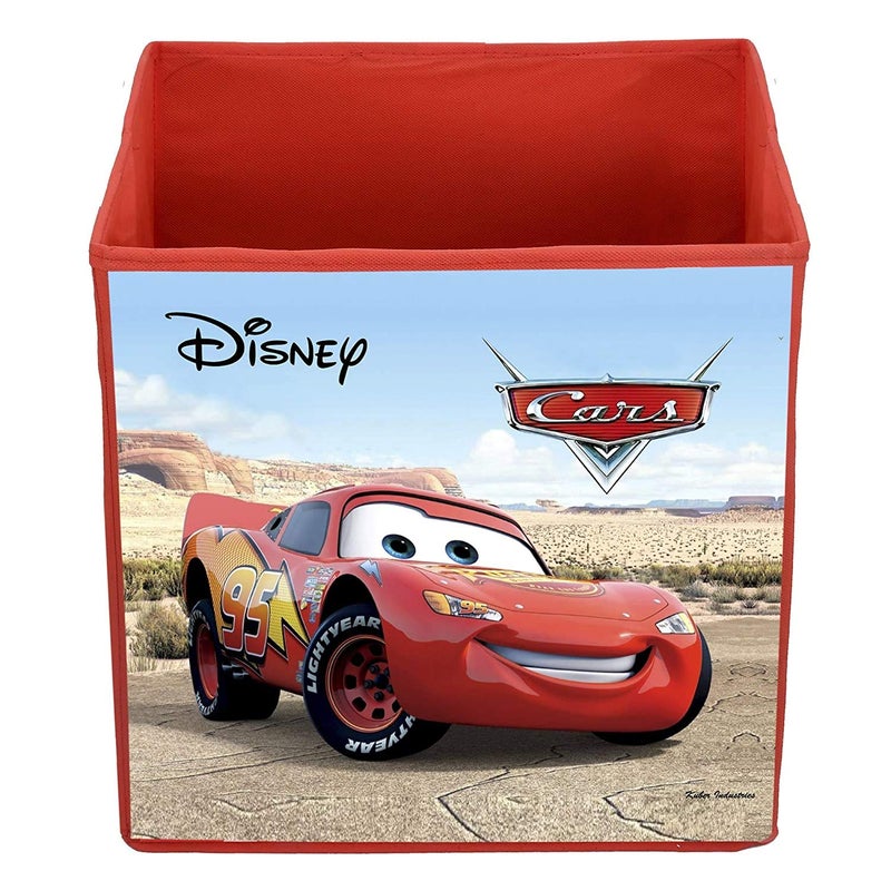 Kuber Industries Kuber Industries Disney Cars Print Non Woven Fabric Foldable Large Size Storage Cube Toy and Waterproof Cotton Laundry Bag, Toy Storage, Laundry Basket Organizer 45 L (Set of 2, Red)-KUBMART10414 - Image 2