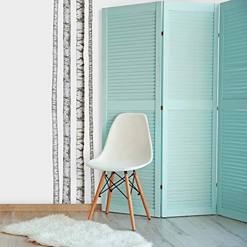 RoomMates RMK3848GM Realistic Birch Trees Peel and Stick Giant Wall Decals - Image 1