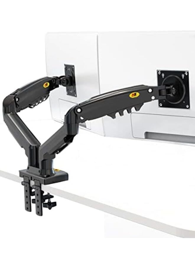 NB NORTH BAYOU - Dual Monitor Desk Mount Stand Full Motion Swivel Computer Monitor Arm For Two Screens 17 27 Inch With 4.4~19.8Lbs Load Capacity For Each Display F160 - Image 1
