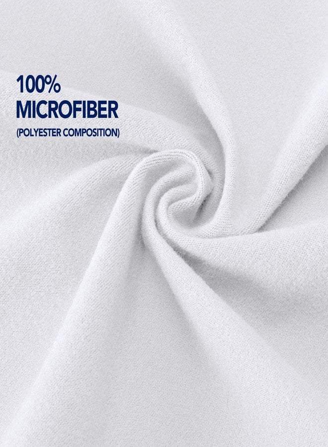 PureFit Stretchy Box Spring Cover Queen - Elastic Fitted Box Spring Wrap Around 4 Sides, Wrinkle & Fading Resistant Fits Queen Size Beds, White - Image 5