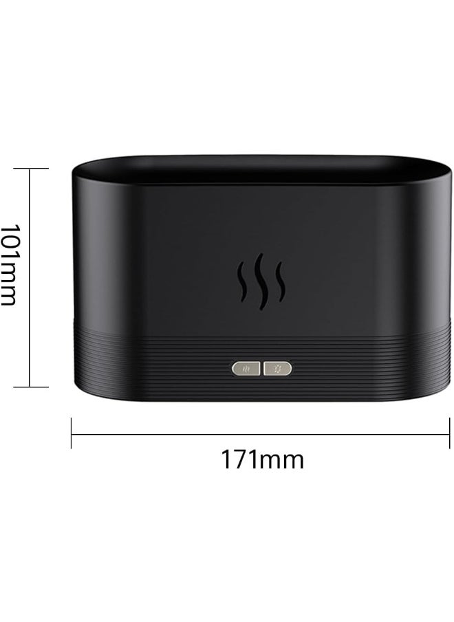 200ml Cool Mist Air Scent Humidifier Desk Simulation Flame Essential Oil Aroma Diffuser For Home Bedroom Office