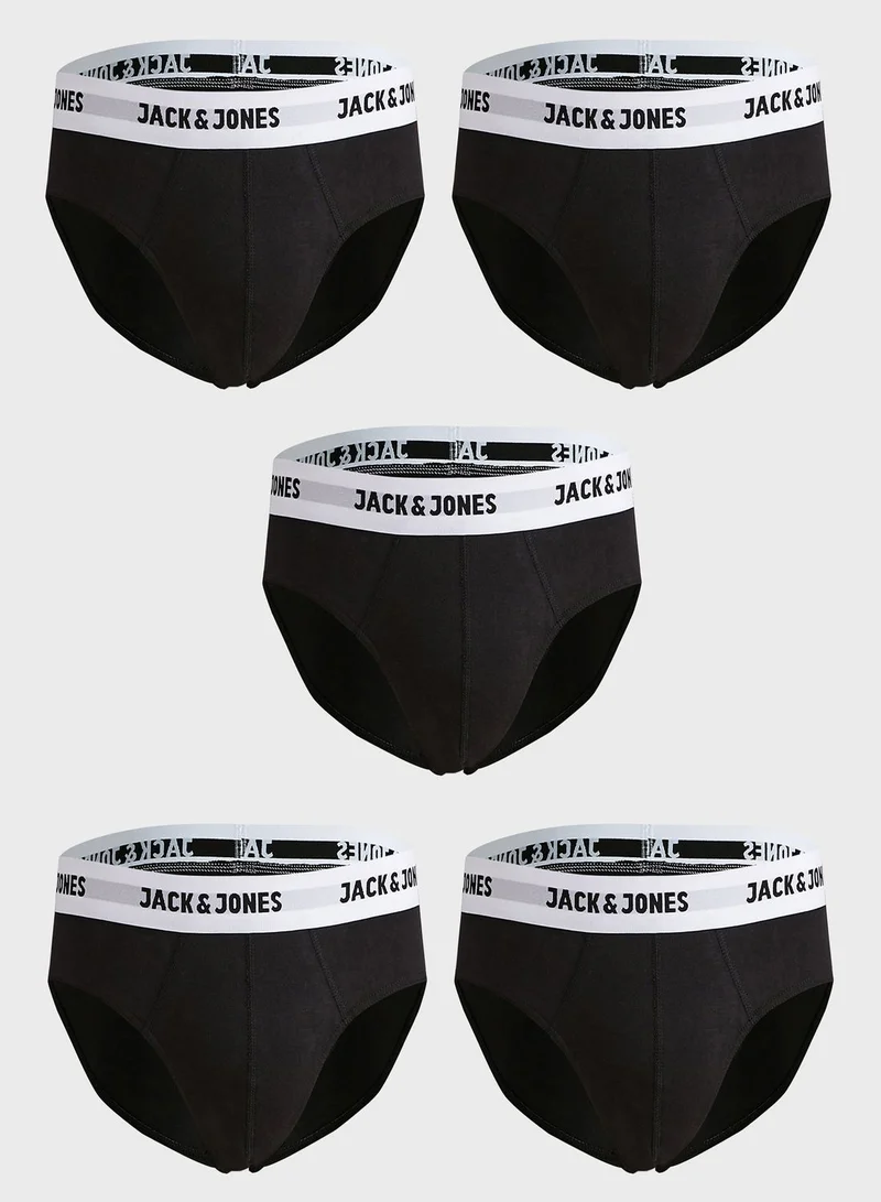 JACK & JONES 5 Pack Logo Briefs
