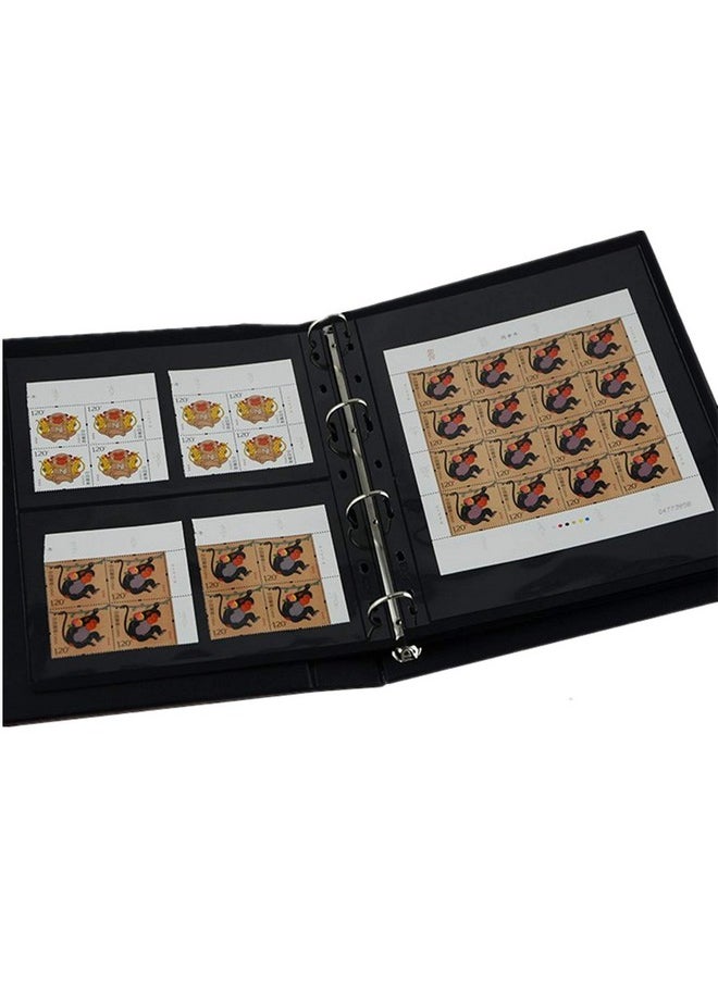 MUDOR MUDOR Vario Stamp Pages for Stamp Album Binder, 10 Sheet (20 Page) 1 Row Pages for Stamp Collectors, Professional Pack (1 Row)  - Image 5