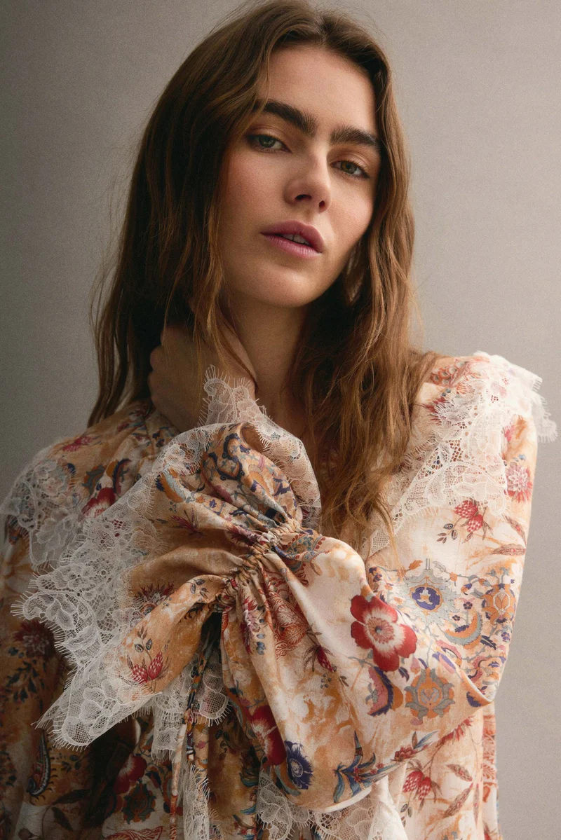 H&M Lace-trimmed dress