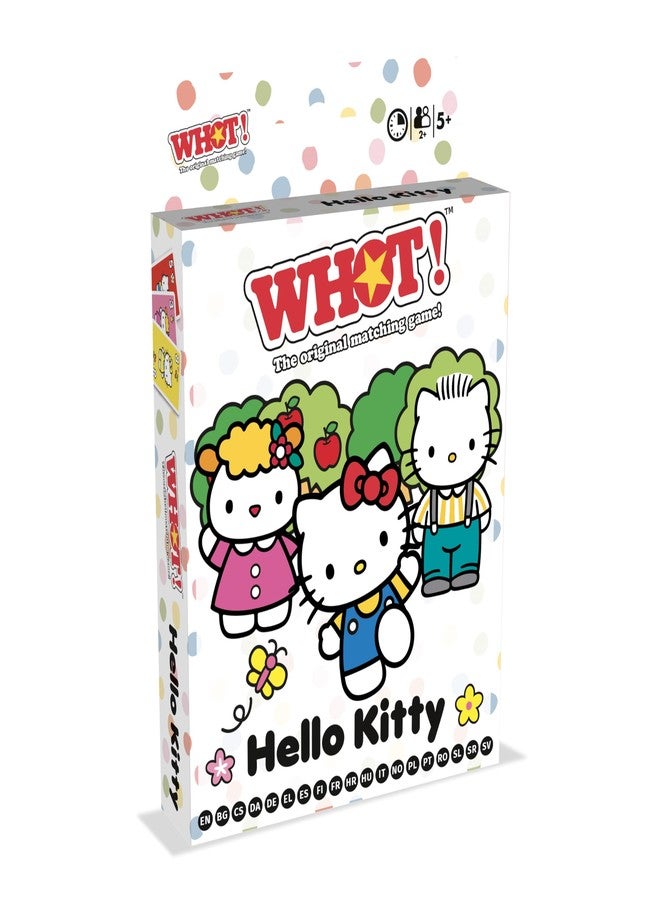 Waddingtons Number 1 Waddingtons Hello Kitty WHOT! Take turns, assorted shapes, classic family game, travel game, great gift for kids 5 and up - Image 1