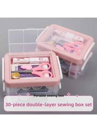 Color Sewing Box 30-piece Double-layer Sewing Box Suit Household Bag Portable Sewing Needle Strong Storage Wholesale-Color:Blue-Model:Opp Bag Packaging - pzsku/Z95A834A6FF9D40EECE7FZ/45/_/1741765521/55056743-8dae-473e-9352-41ab78dd2b62