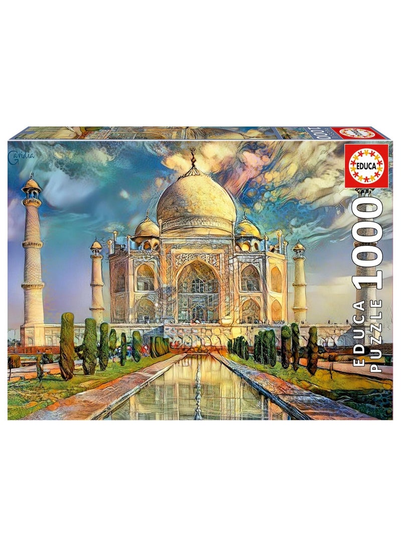 EDUCA Taj Mahal Jigsaw Puzzle 1000 piece by Educa for Adults - Image 1