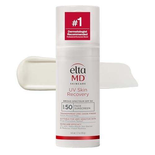 EltaMD UV Skin Recovery 100 Mineral Sunscreen SPF 50 Redness Correcting Face Sunscreen Safe for Sensitive Skin 17oz - Image 1