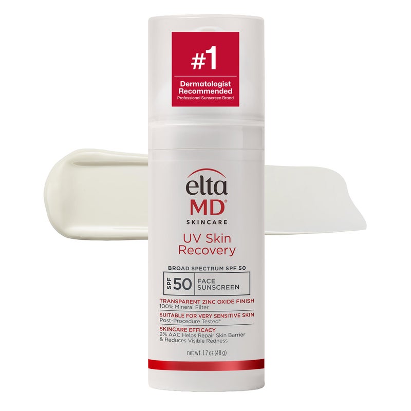 EltaMD UV Skin Recovery 100 Mineral Sunscreen SPF 50 Redness Correcting Face Sunscreen Safe for Sensitive Skin 17oz - Image 2