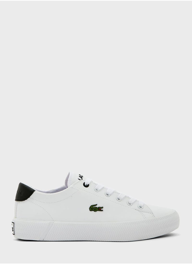 LACOSTE - Kids Lace Up Vulcanized Sneakers - Image 1
