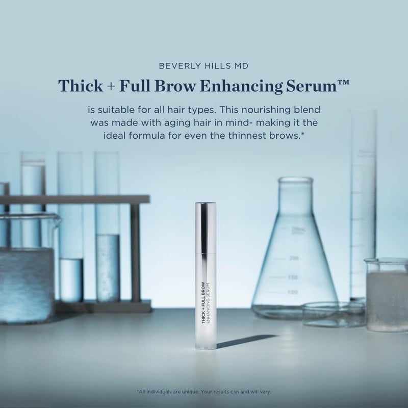 Beverly Hills MD Thick + Full Brow Serum- Enhancing Growth Formula for Visibly Fuller, Thicker Looking Brows- Supports Healthy Keratin Production - Image 4