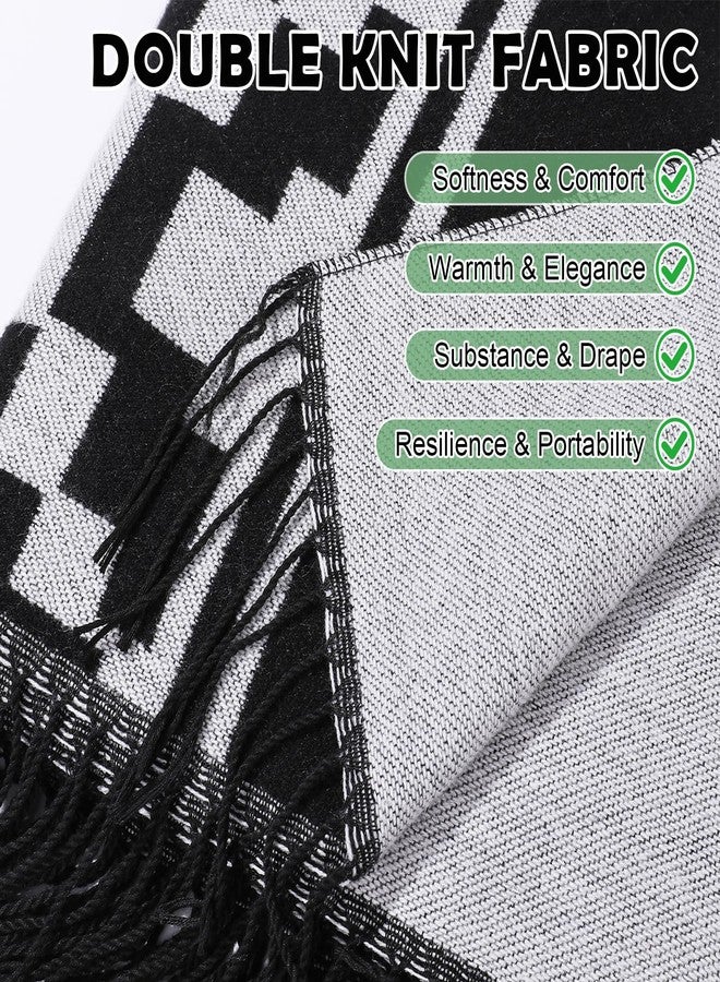 Ladiery Shawls and Wraps for Women Elegant Pashmina Shawls for Women, Soft Open Front Poncho Wrap for Fall Winter Evening Wear, Wedding, Church, Casual Outerwear - Image 3