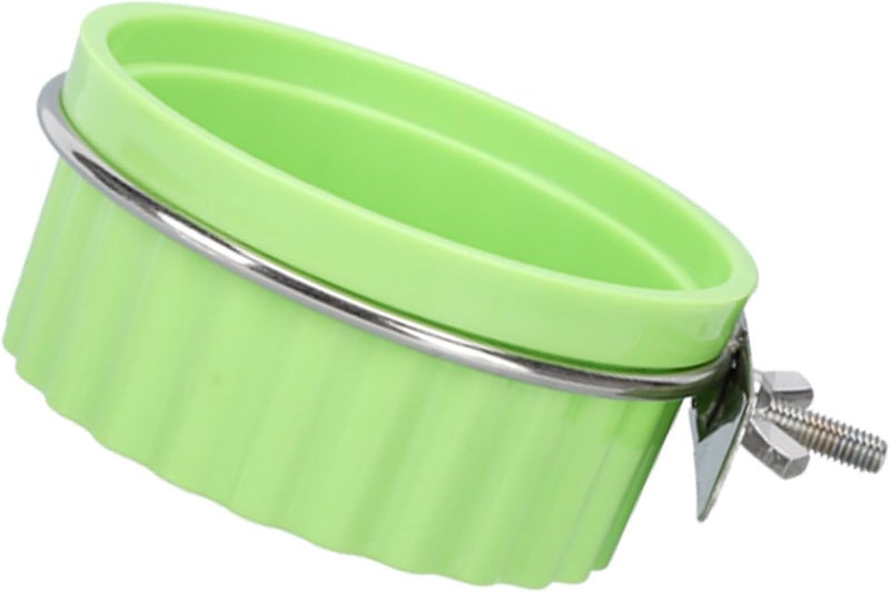 Food Bowl Clamps Holders Coops Cup, Bird Cage Water for Parakeet African Greys Conure Feeding Dish Cups Cage Water - Image 1