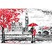 Buhoet Puzzles for Adults Jigsaw Puzzles 1000 Pieces for Adults Red Umbrella Couple Puzzle Wooden Puzzle Jigsaw Puzzle Artwork Intellective Educational Toys Gifts 295x197 Inches - Image 2