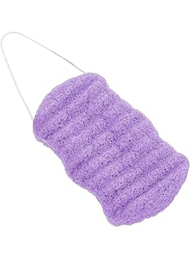 Purple Konjac Exfoliating Back Sponge Soft Shower Ball For Body Scrub And Skin Care - Image 1