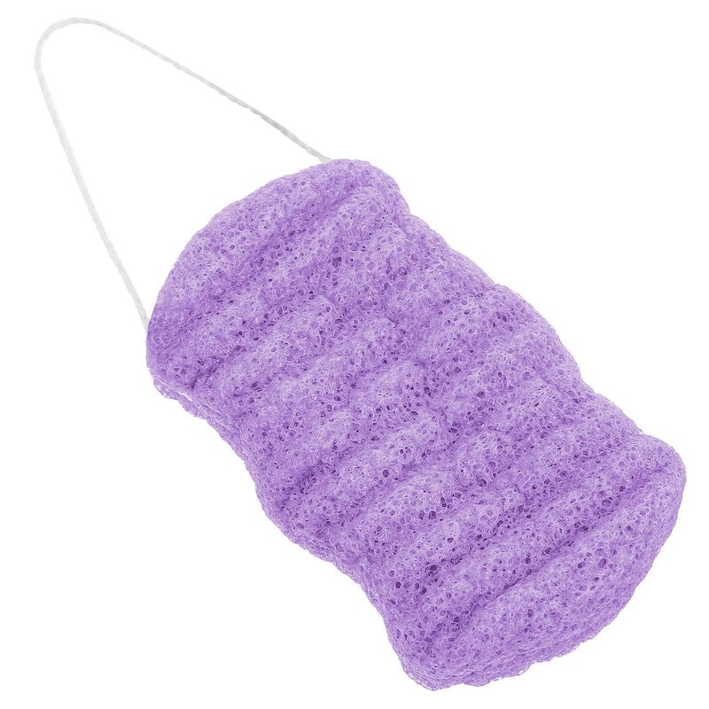 Purple Konjac Exfoliating Back Sponge Soft Shower Ball For Body Scrub And Skin Care - Image 2