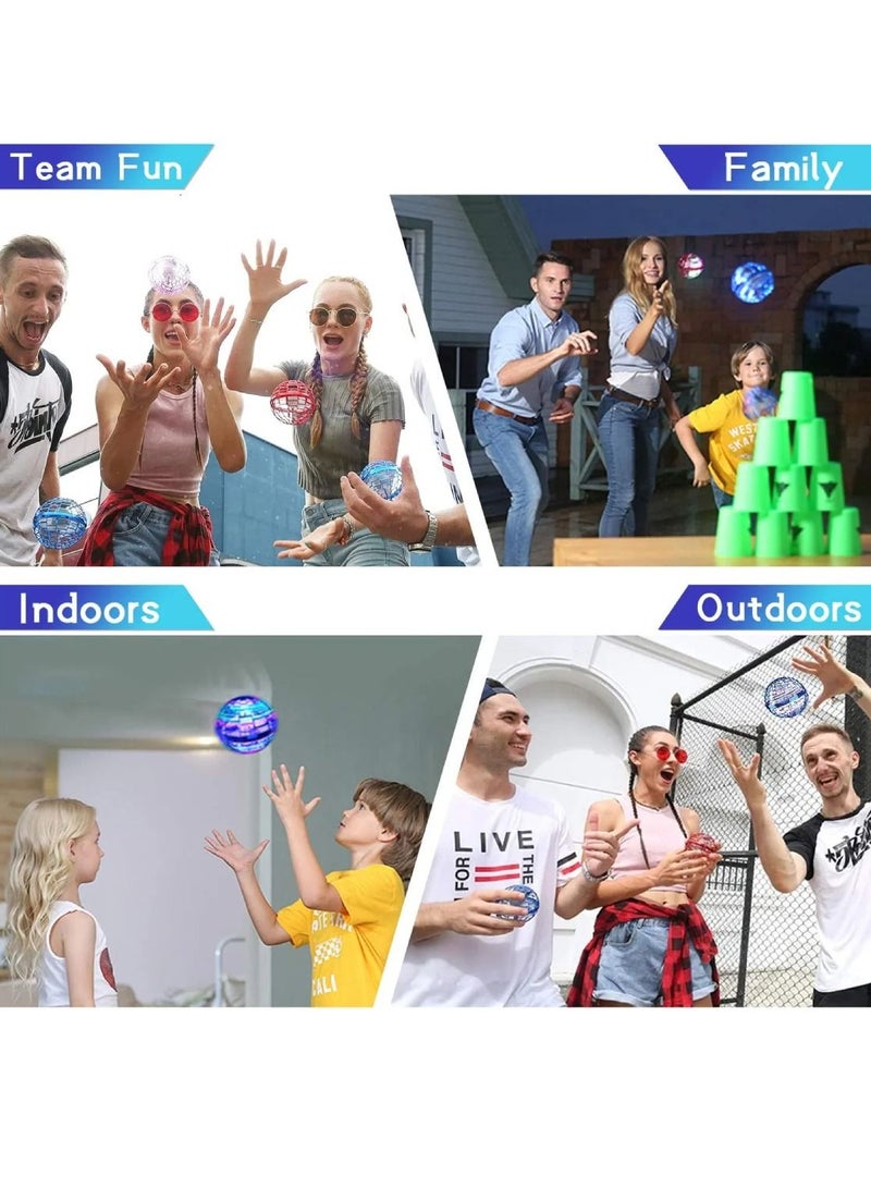 DIGI CORE Flexible Anti-Collision Flying Ball Spinner Programmable RGB Led Lights Ball Toy Upgraded Rechargeable Magic Flying Toys Mini Drone - Image 5