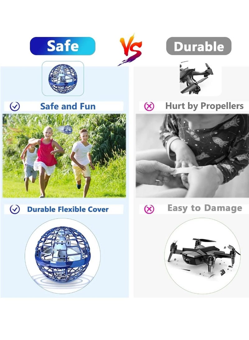 DIGI CORE Flexible Anti-Collision Flying Ball Spinner Programmable RGB Led Lights Ball Toy Upgraded Rechargeable Magic Flying Toys Mini Drone - Image 2